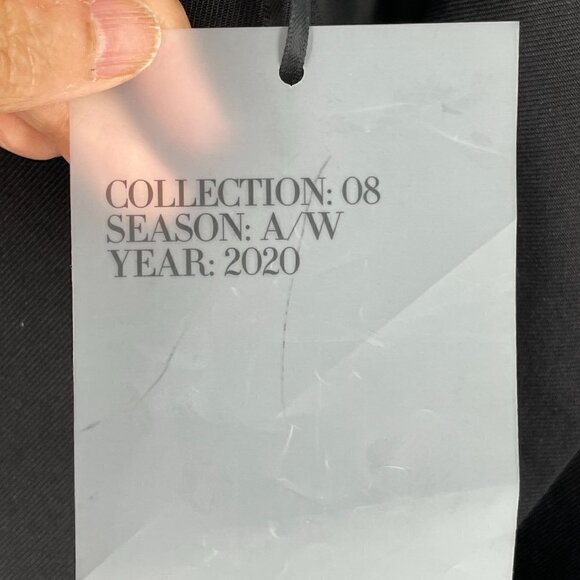 NWT Zara Black Gabardine Double Breasted Long Sleeve Collared Tuxedo Bodysuit M - Picture 10 of 13